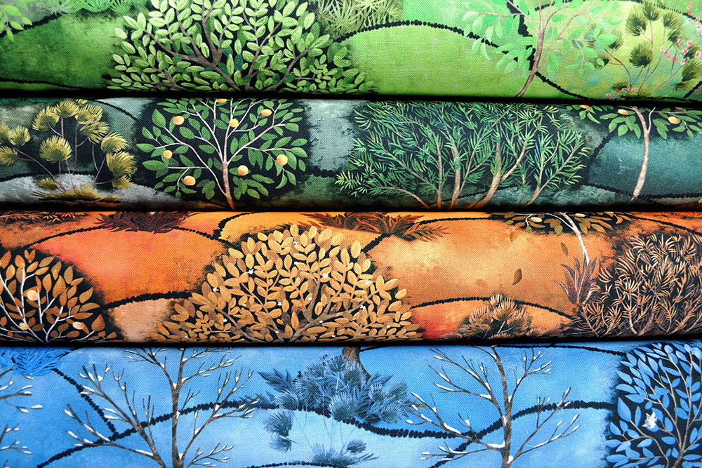 Dekostoff Digitaldruck - Garten Eden