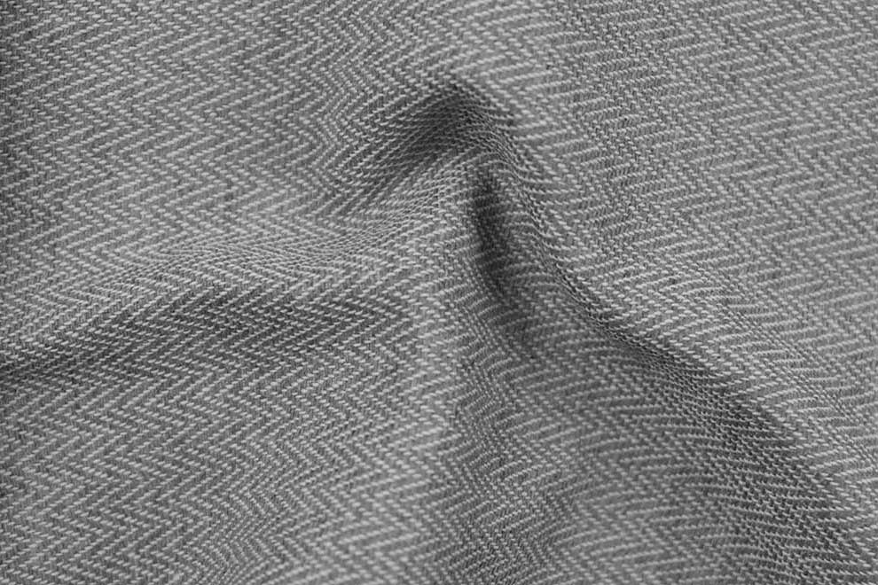 Dekostoff Simply - Zickzack - Grau