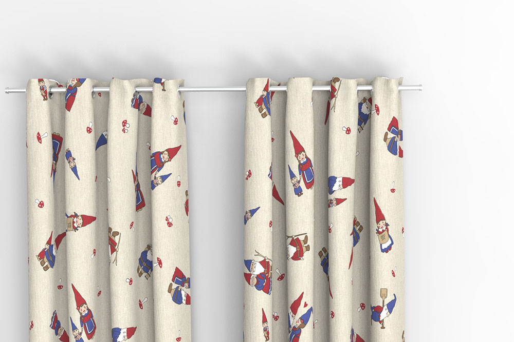 Dekostoff Leinenoptik - Familie Zwerg