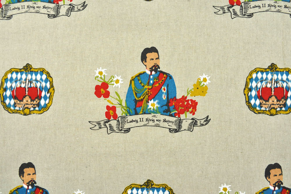 Dekostoff Leinenoptik - Bayerischer König