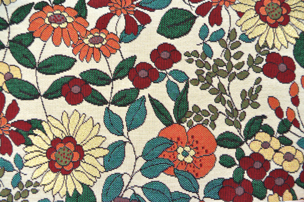 Gobelin glänzend - Bunte Blüten