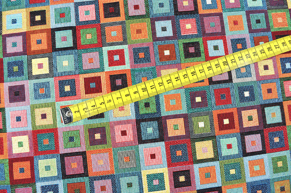 Gobelin-Stoff - Würfelkunst