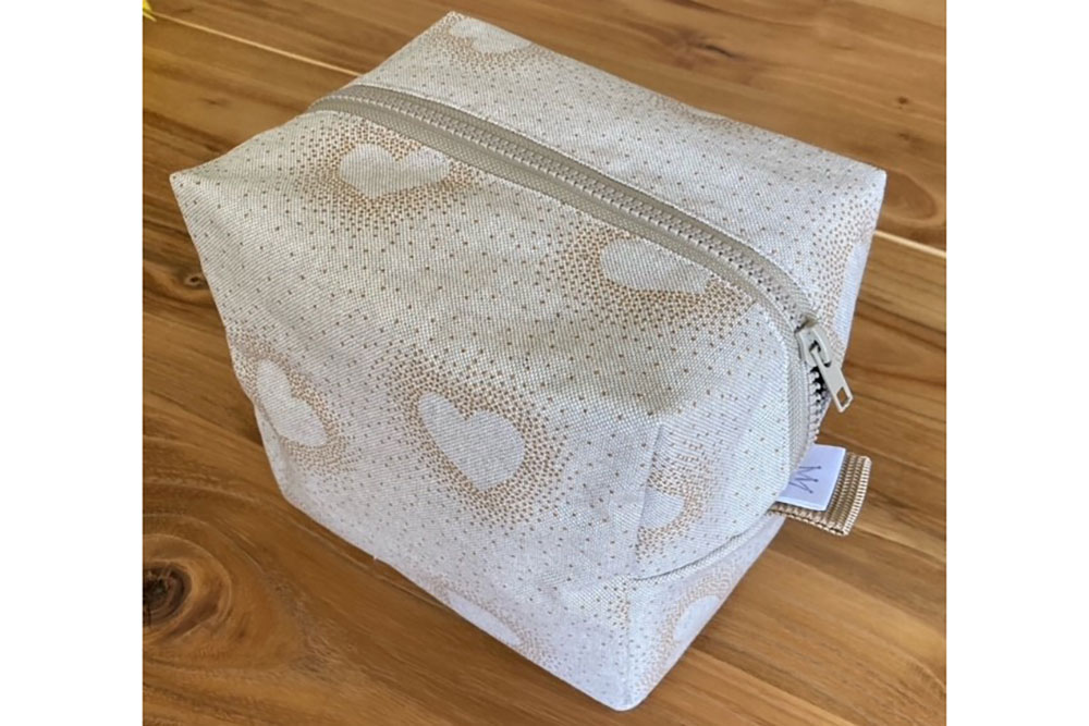 Dekostoff Leinenoptik - Herzen