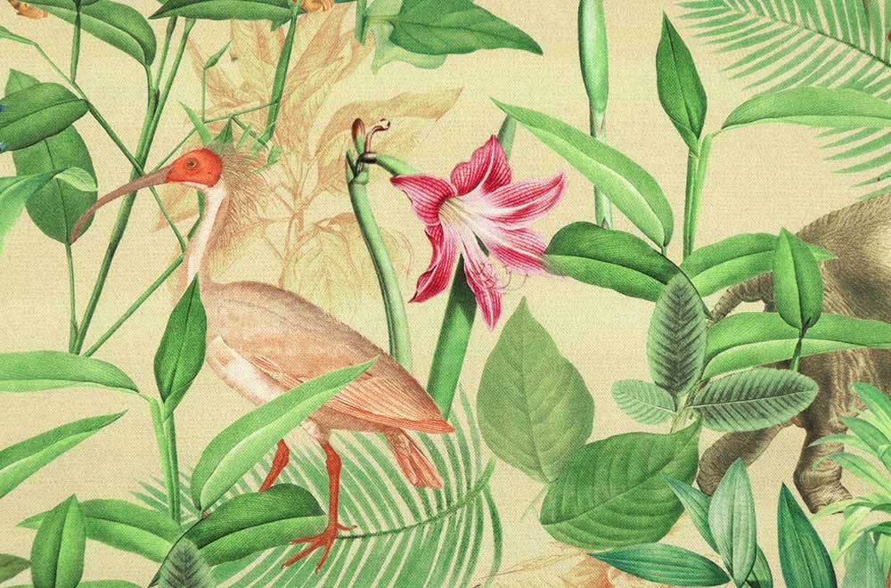 Baumwoll-Dekostoff Premium - Vintage Dschungel