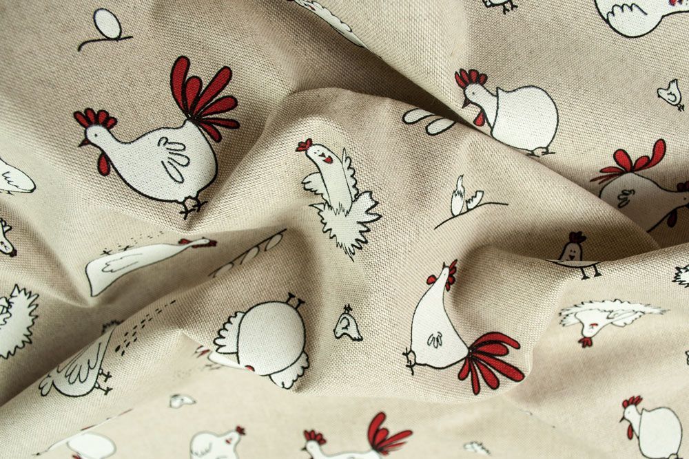 Dekostoff - Hühnerparade