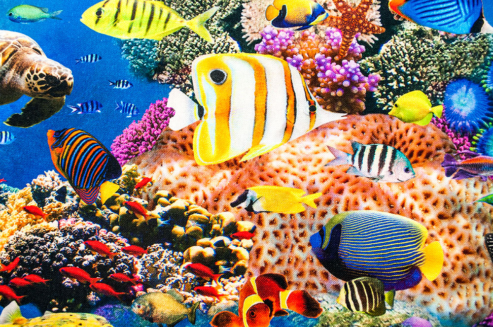 Dekostoff Digitaldruck - Unterwasserwelt