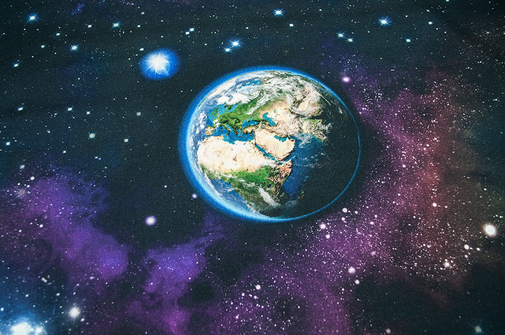 Dekostoff Digitaldruck - Weltall