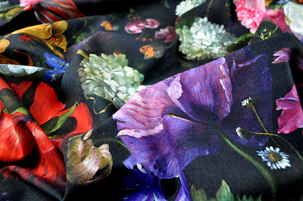 Baumwoll-Dekostoff - Blumenmix Amsterdam 1