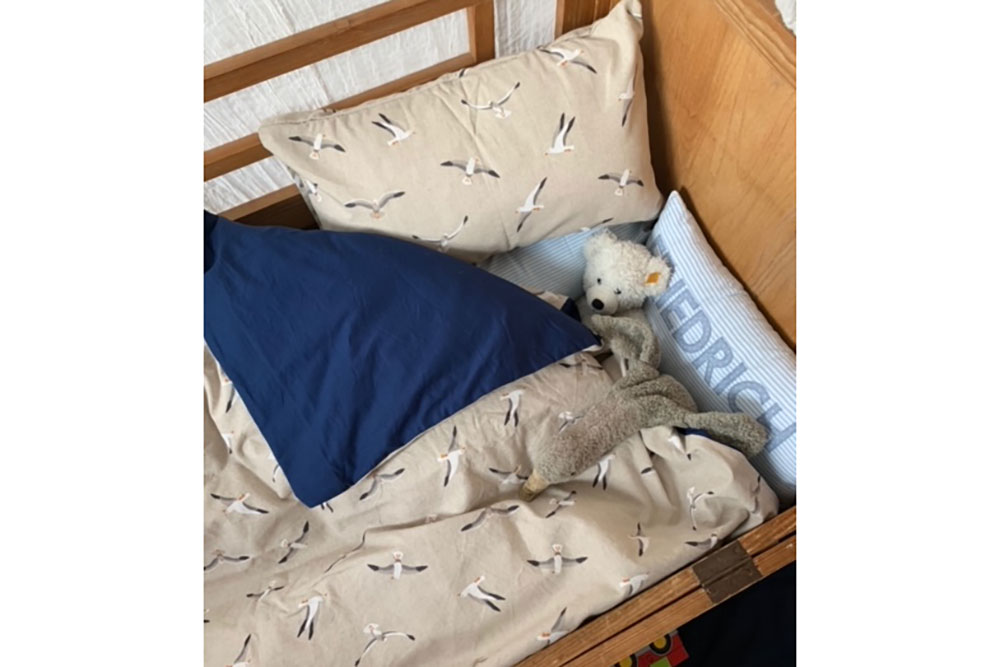 Dekostoff Leinen-Look - Möwen-Flug