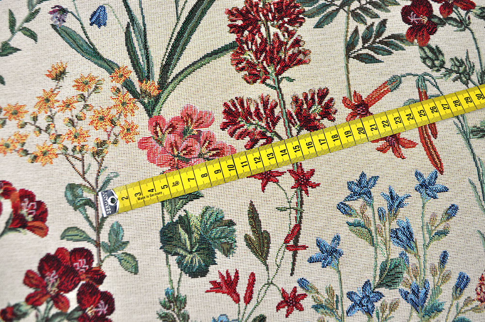 Gobelin-Stoff - Blütenfreude