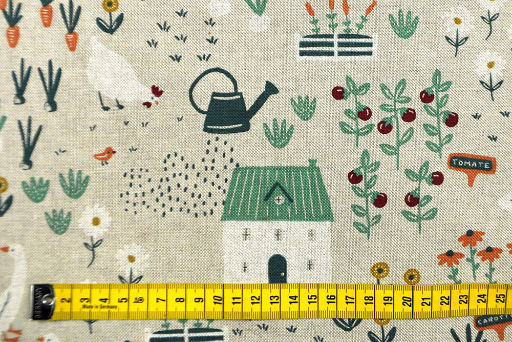 Dekostoff Leinenoptik - Fridas Garten