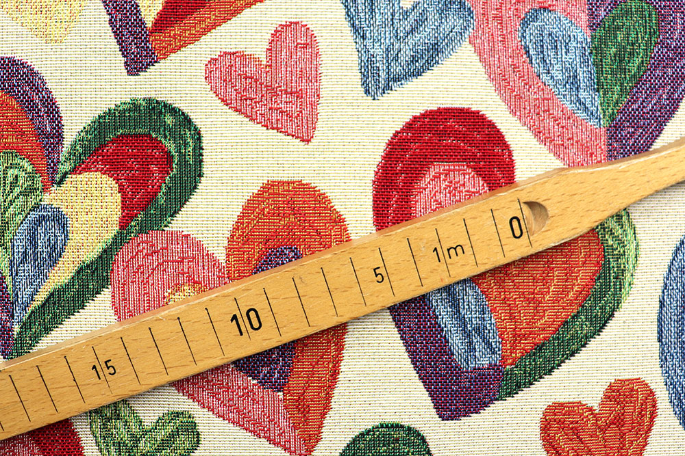 Gobelin-Dekostoff - Herzen