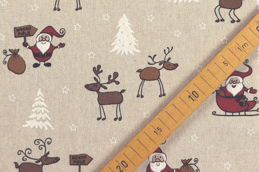 Dekostoff Leinenoptik - Nordpol