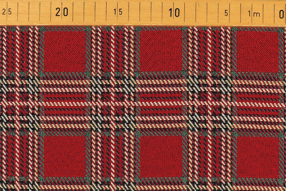 Dekostoff Gobelin - Weinachts-Karo