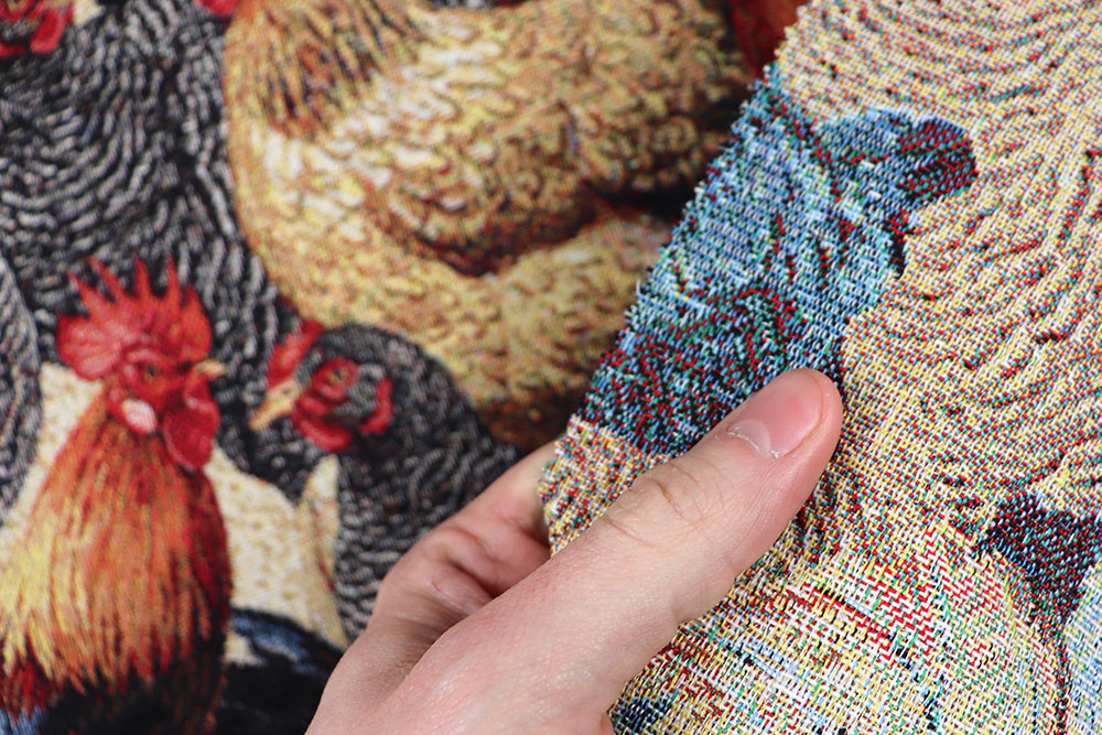 Dekostoff Gobelin - Hühner