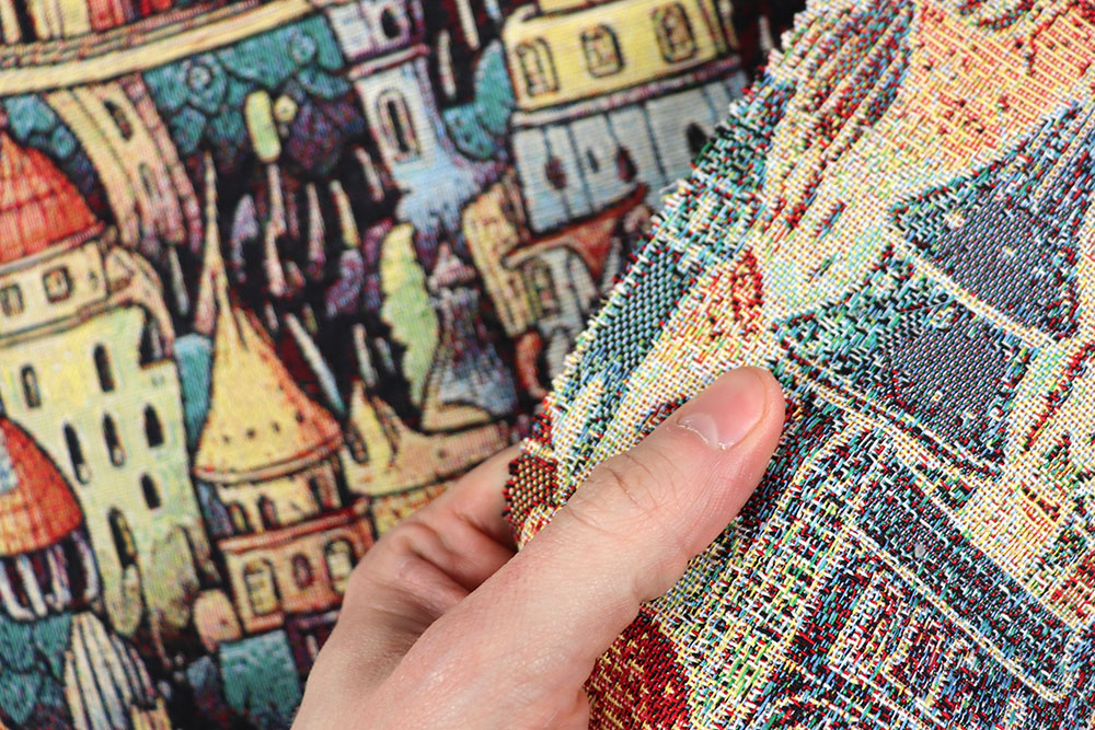 Dekostoff Gobelin - Magische Stadt