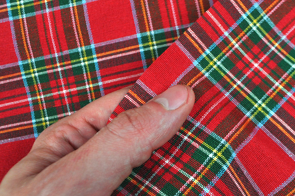 Dekostoff 280 cm - Schottenkaro - Rot