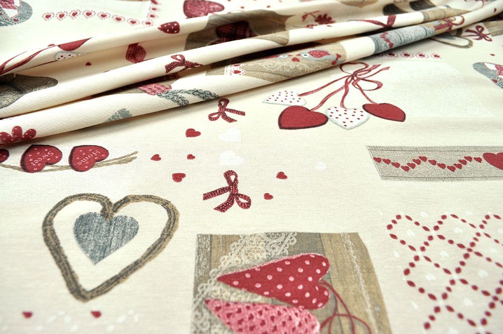 Dekostoff Leinenoptik - Landhaus-Romantik - 280 cm