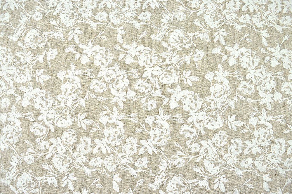 Dekostoff Leinenoptik - White Linen - 280 cm