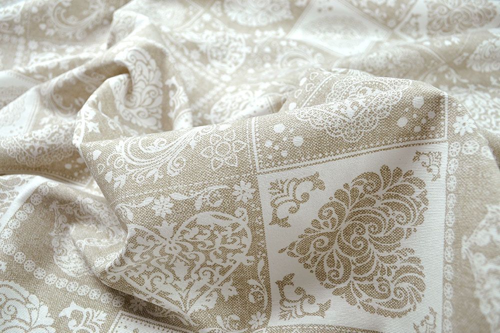 Dekostoff Leinenoptik - Romantik-Herzen - 280 cm