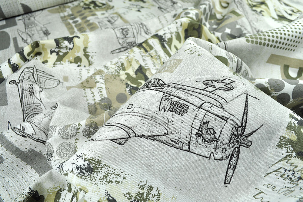 Dekostoff - Army Planes - 280 cm breit