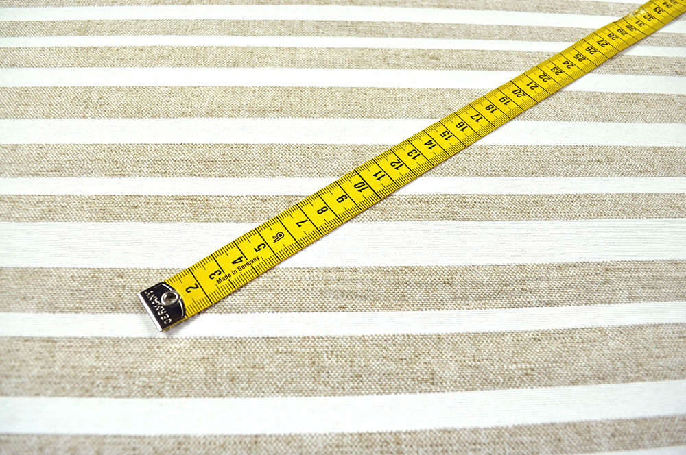 Dekostoff Leinenoptik - Querstreifen - 280 cm