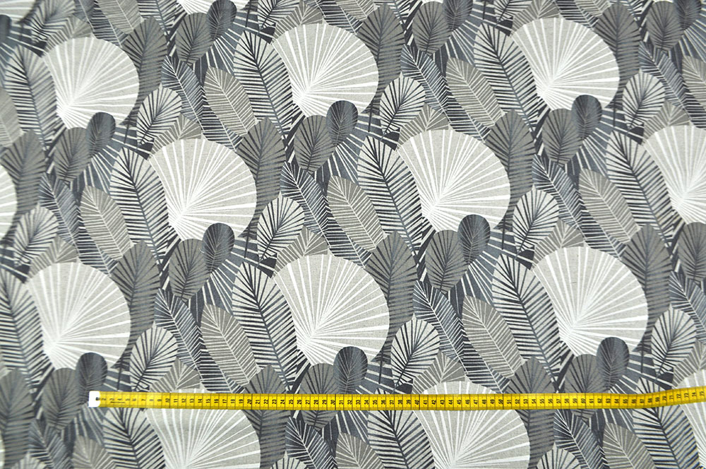 Dekostoff Leinenoptik - Nizza Grey - 280 cm