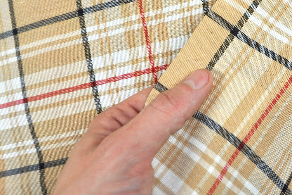 Dekostoff - Schottenkaro - 320 cm breit - Beige