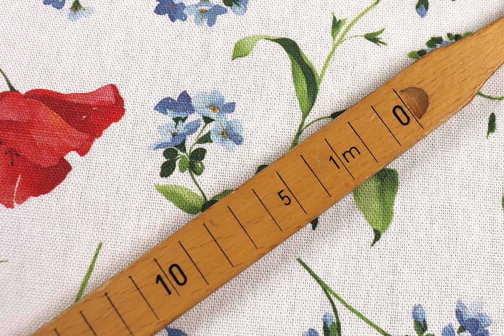 Recycling-Dekostoff - Vergissmeinnicht - 280 cm