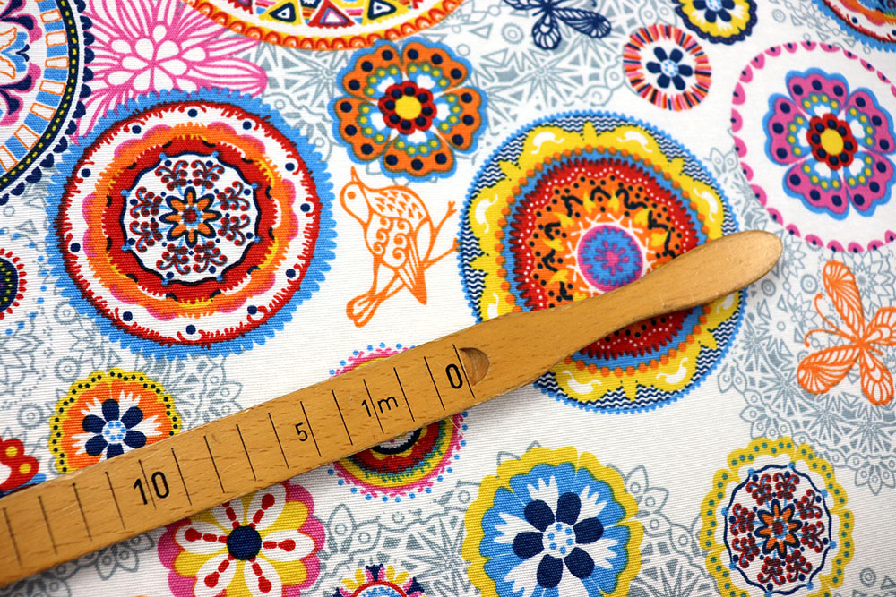 Dekostoff - Mandala Azul - 280 cm