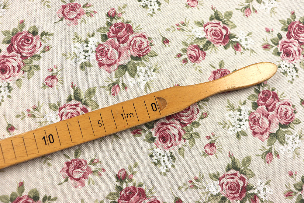 Dekostoff Leinenoptik - Vintage Rose - 280 cm