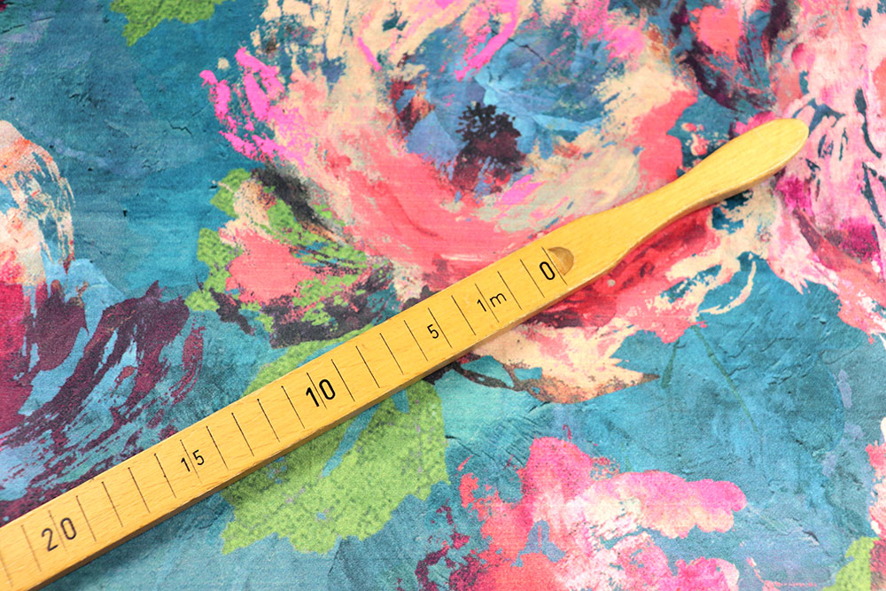 Samt-Dekostoff - Digitaldruck - Ailana