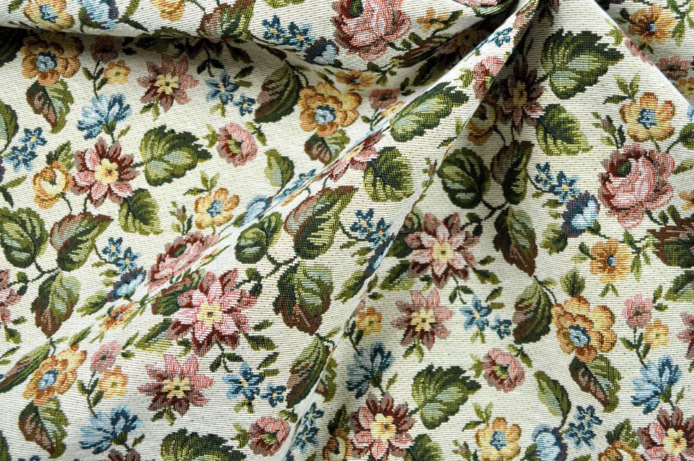 Dekostoff Gobelin - Blumen-Mix