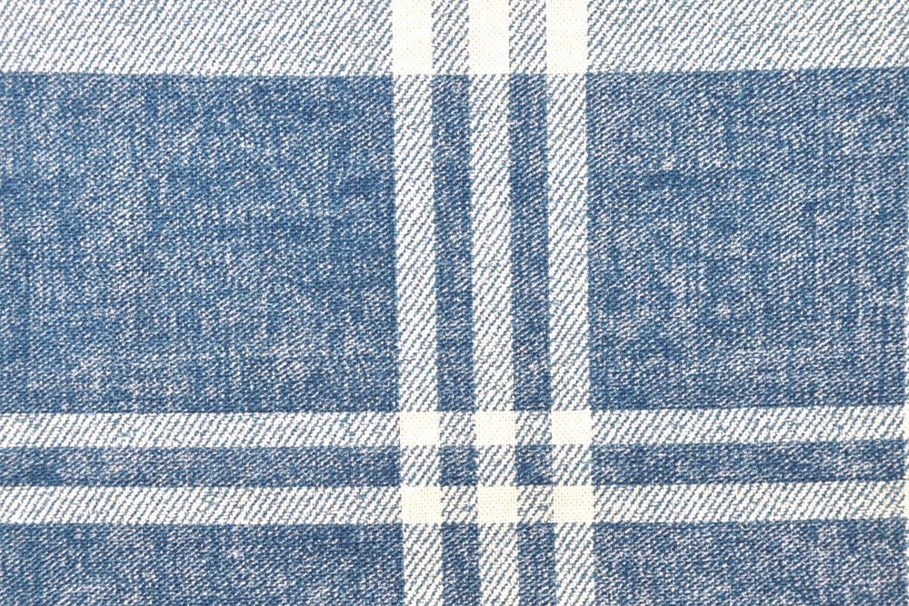 Dekostoff deluxe - British Feeling - Karo - Blau