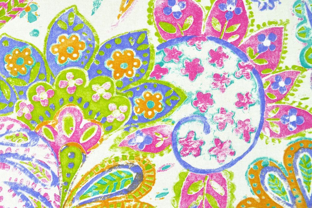 Dekostoff deluxe - Nice - Paisley - Lila