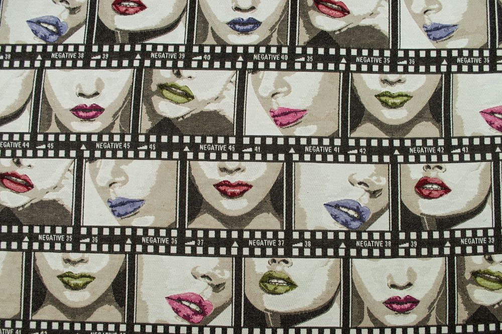 Jacquard-Stoff - Filmkuss