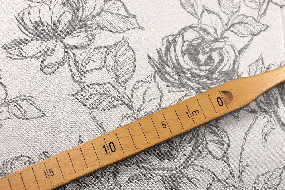 Jacquard Rosen - Creme/Silber