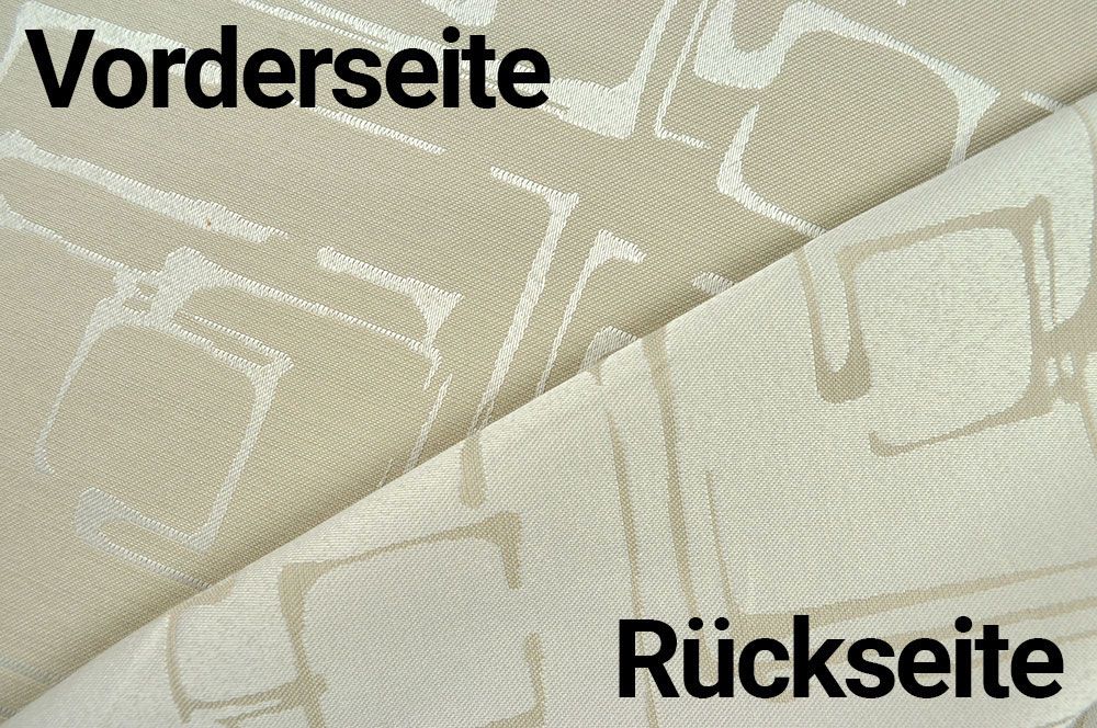 Dekostoff Jacquard - Broken Squares - Beige