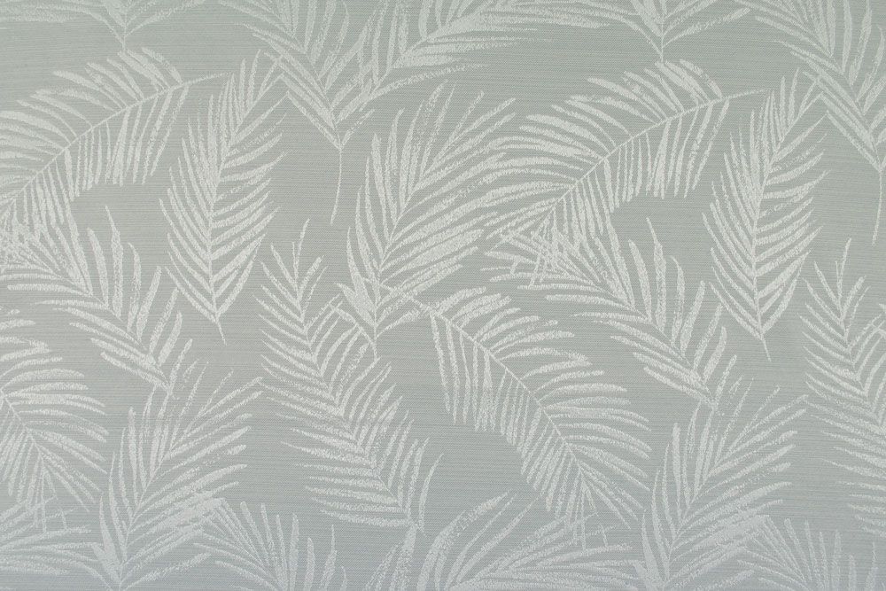 Leaf - Dekostoff Jacquard - Hellgrau/Creme