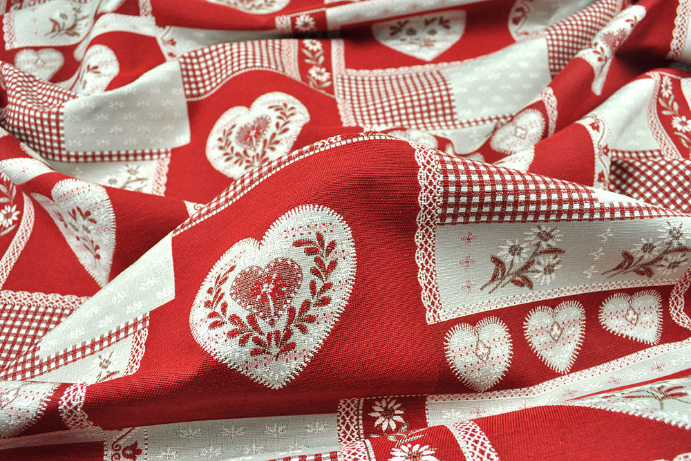 Jacquard-Dekostoff Landhaus - Mayrhofen