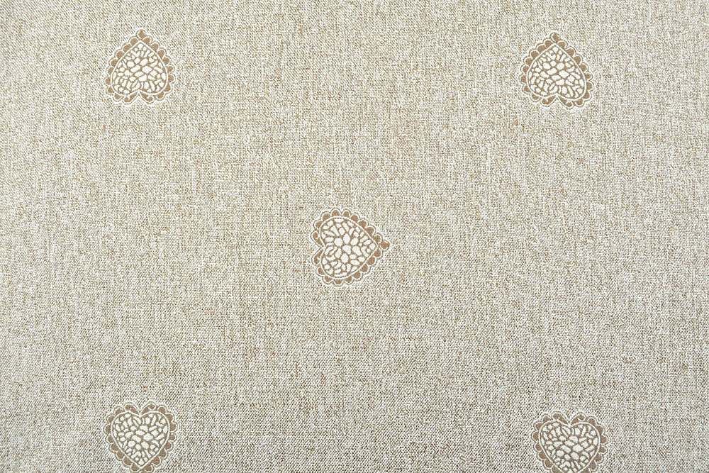 Wende-Dekostoff - Landhausglück - Beige