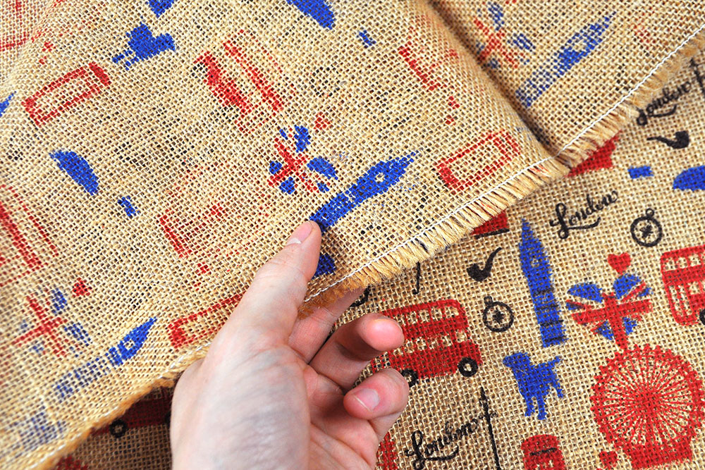 Jute bedruckt - London