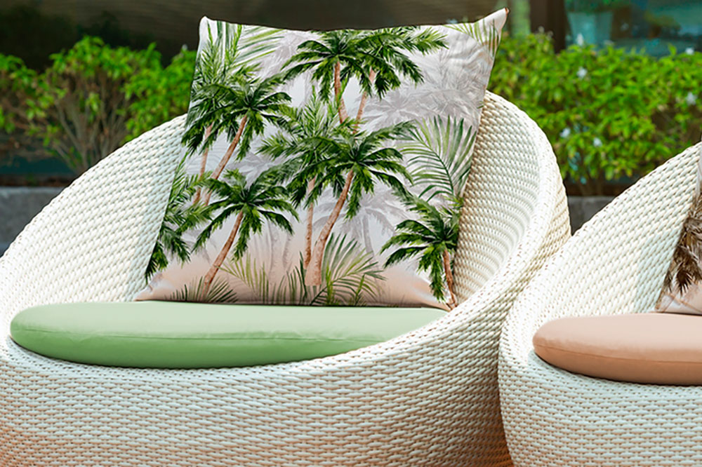 Deko-Outdoorstoff - Große Palmen