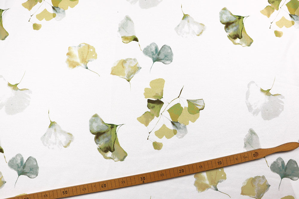 Deko- und Gardinenstoff - Watercolour Ginkgo
