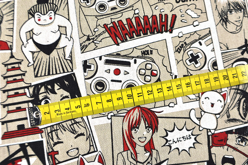 Dekostoff Leinenoptik - Manga