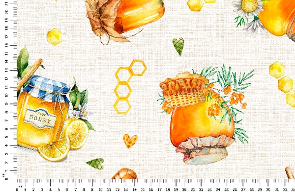 Deko-Outdoorstoff - Honigzeit