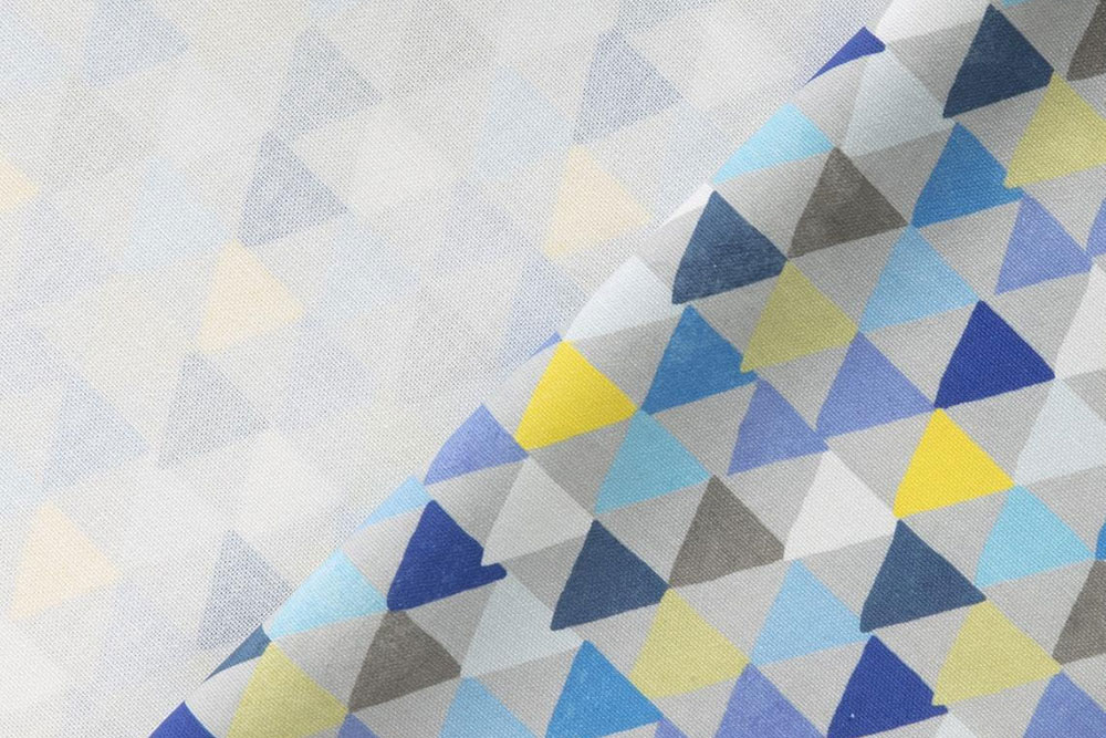 Dekostoff Baumwolle deluxe - Yippieh - Geo Aqua - 280 cm