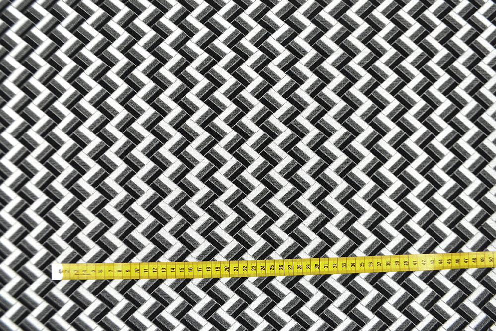 Jacquard-Dekostoff - Geo Noir