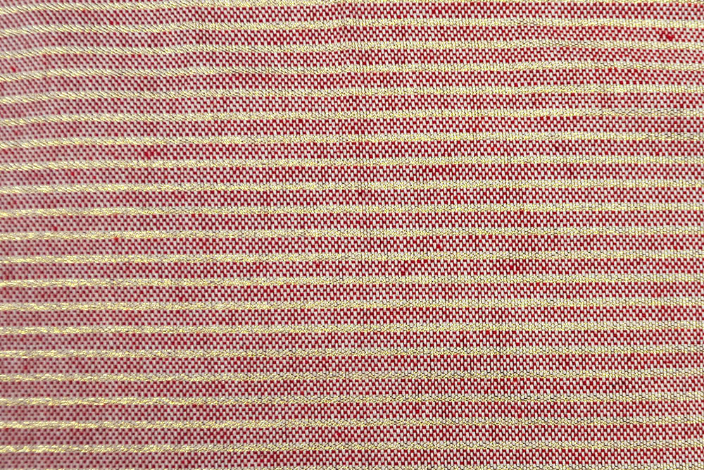 Dekostoff Simply Gold - Streifen - Rot