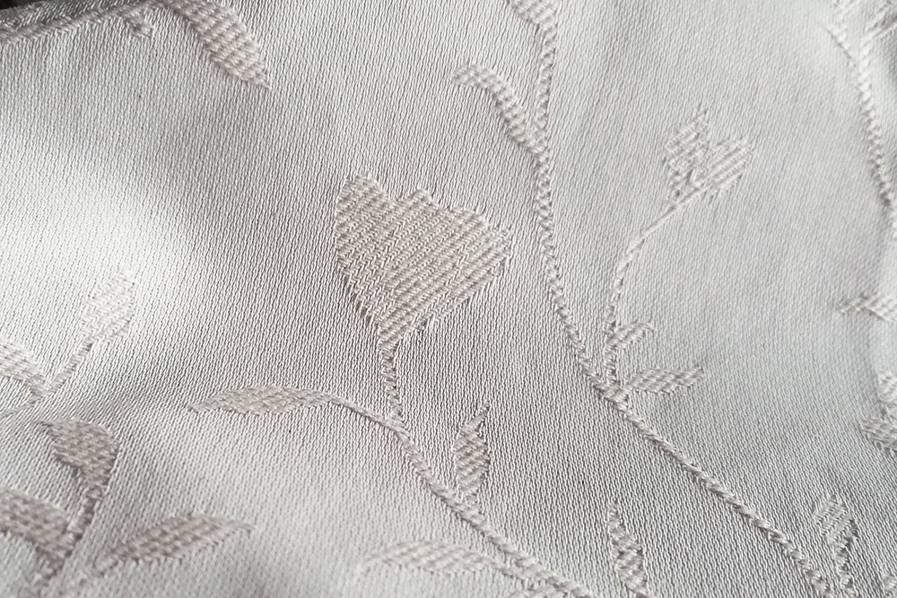 Dekostoff Jacquard Nature - Blütenranken